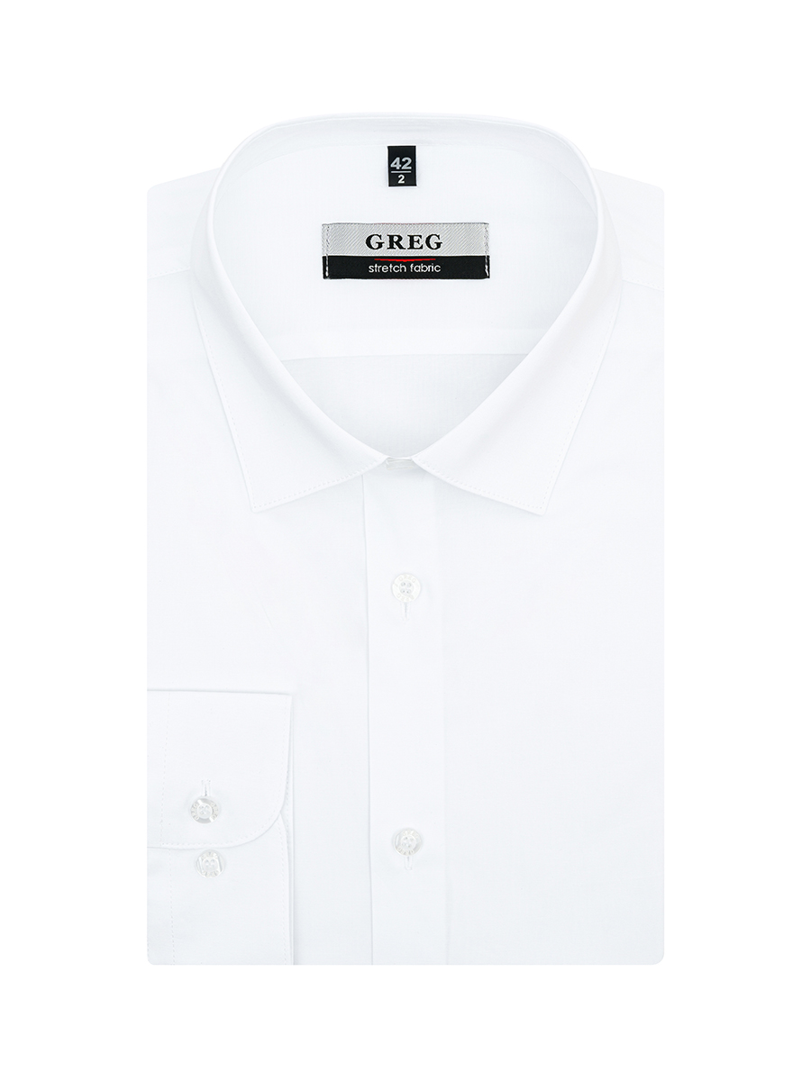 100/237/WH/ZN STRETCH Сорочка мужская длинный рукав