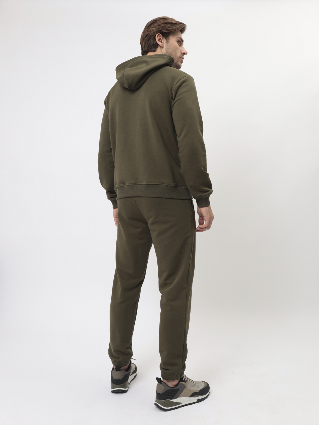 G-TRK-OZ03-001K-хаки Брюки мужские трикотажные