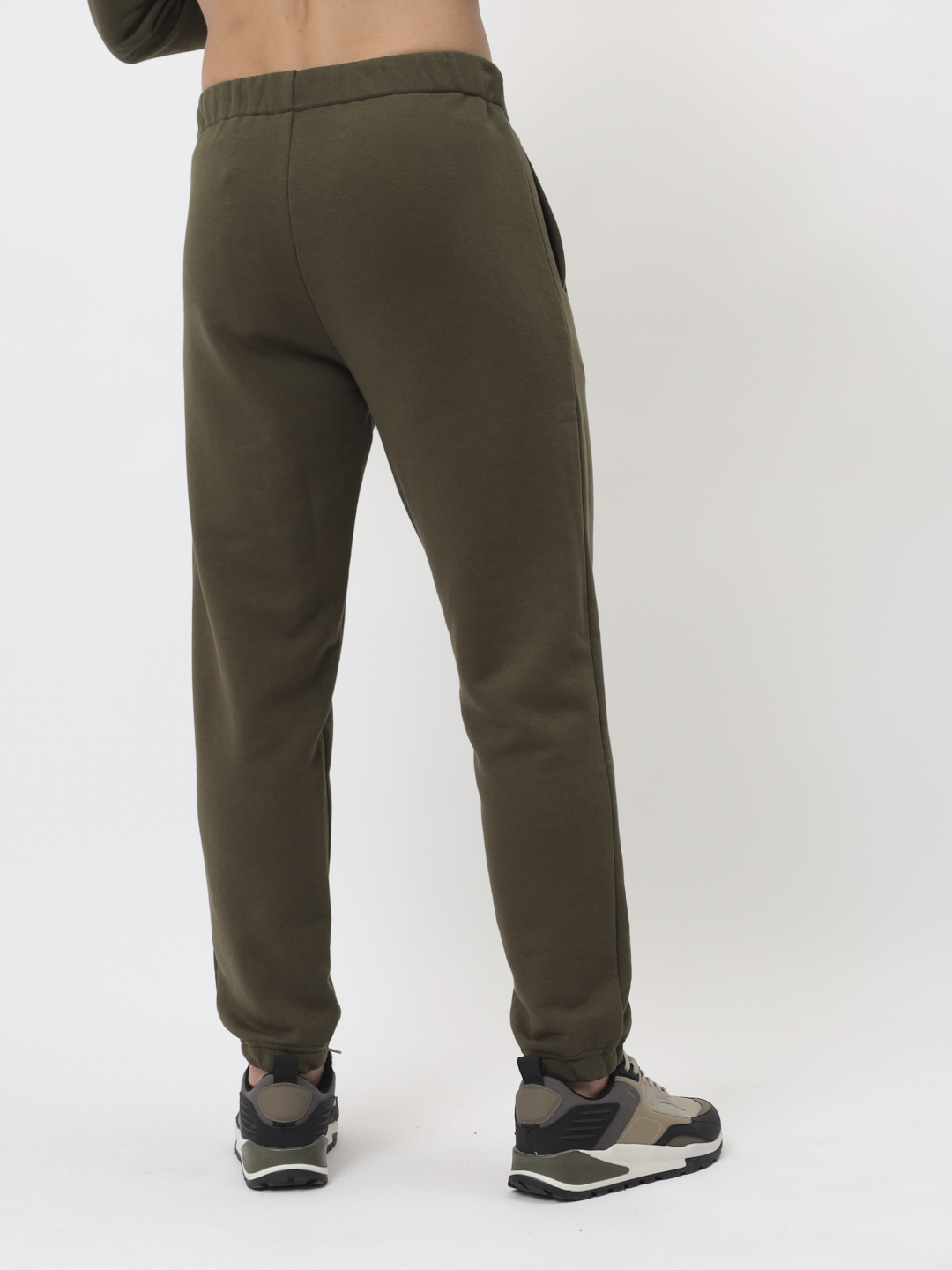 G-TRK-OZ03-001K-хаки Брюки мужские трикотажные