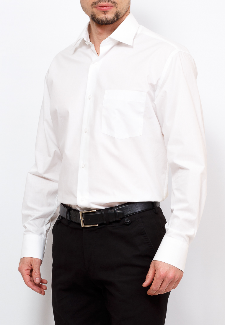 Gb100/311/WHITE Сорочка мужская длинный рукав