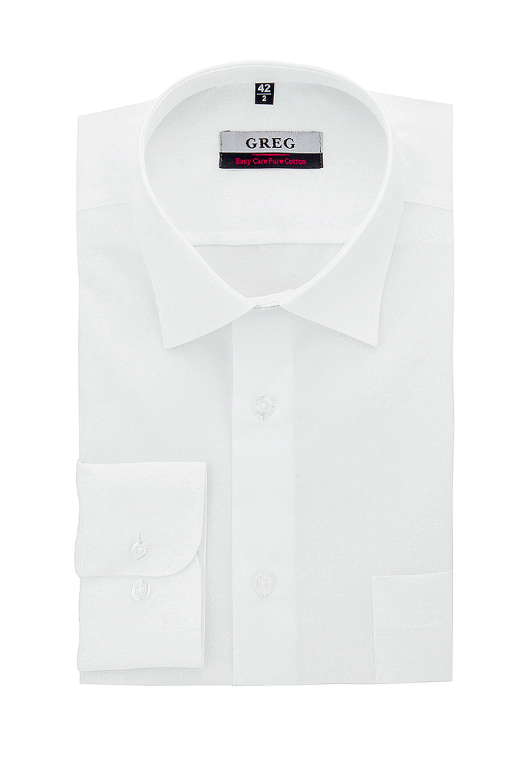 Gb100/311/WHITE Сорочка мужская длинный рукав