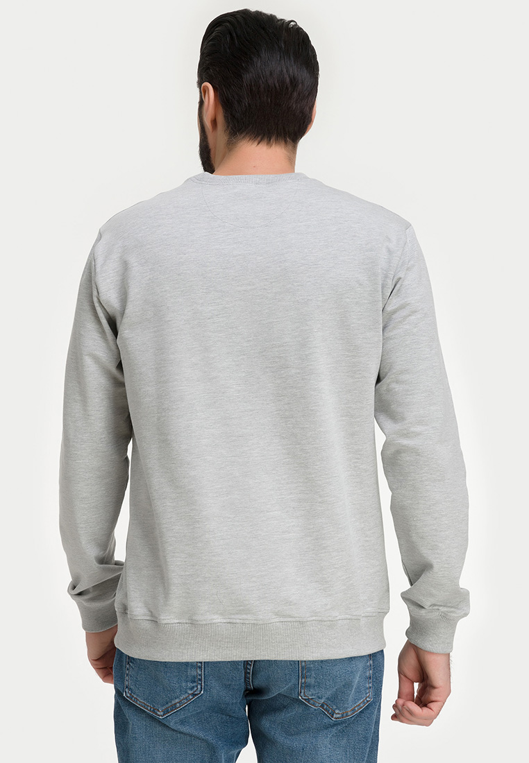 G121-OZ02-28 (св.серый м.) Свитшот мужской