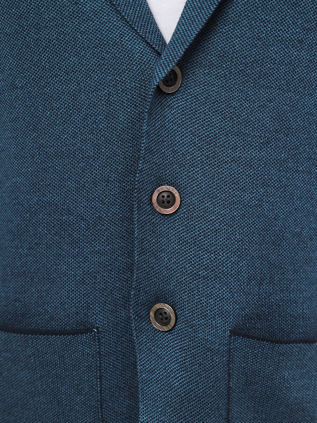 G136-KF-жаккард (бирюза 335) Кардиган мужской