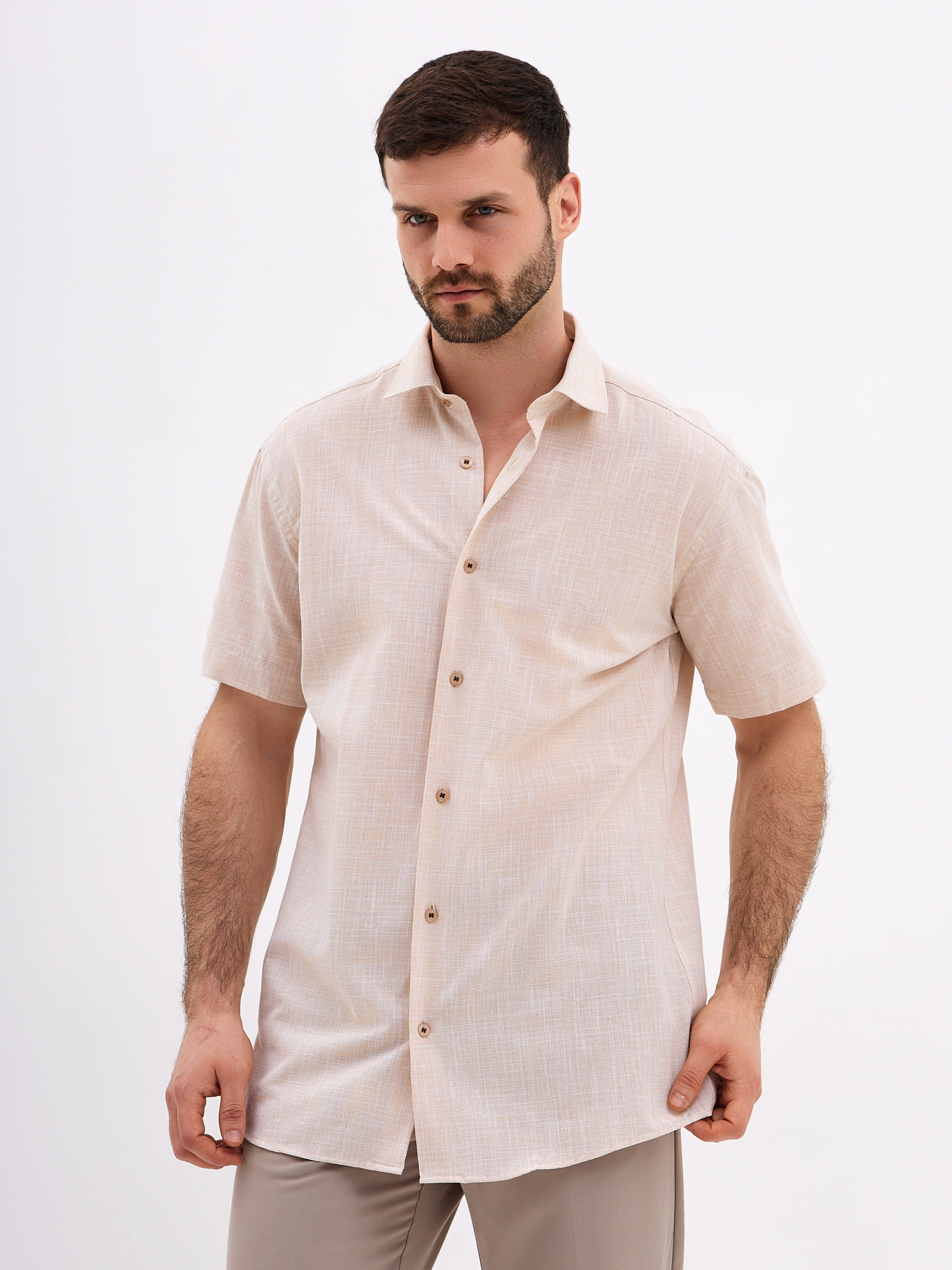 513/201/FL/Z/1p Сорочка мужская короткий рукав