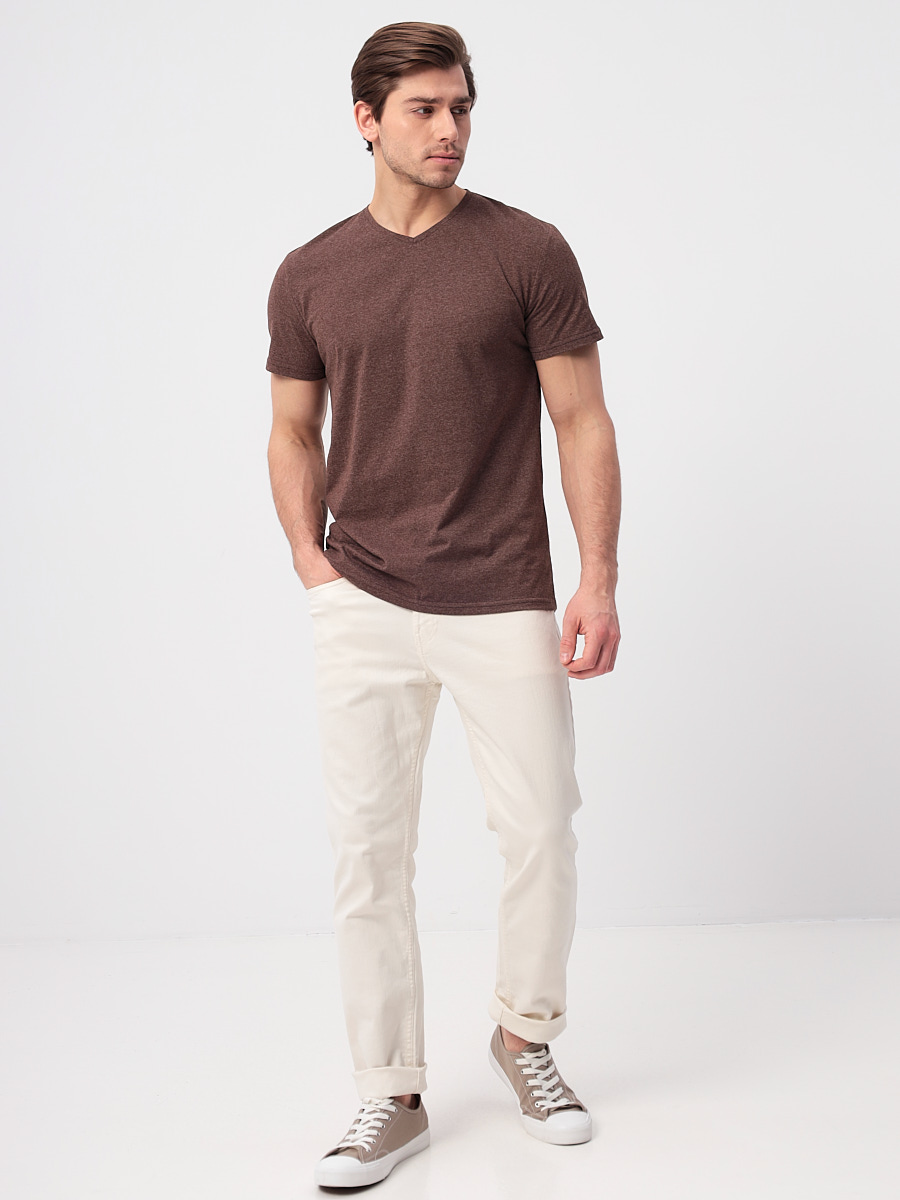 G146-KM-UT2757 (коричневый м.) Футболка мужская короткий рукав