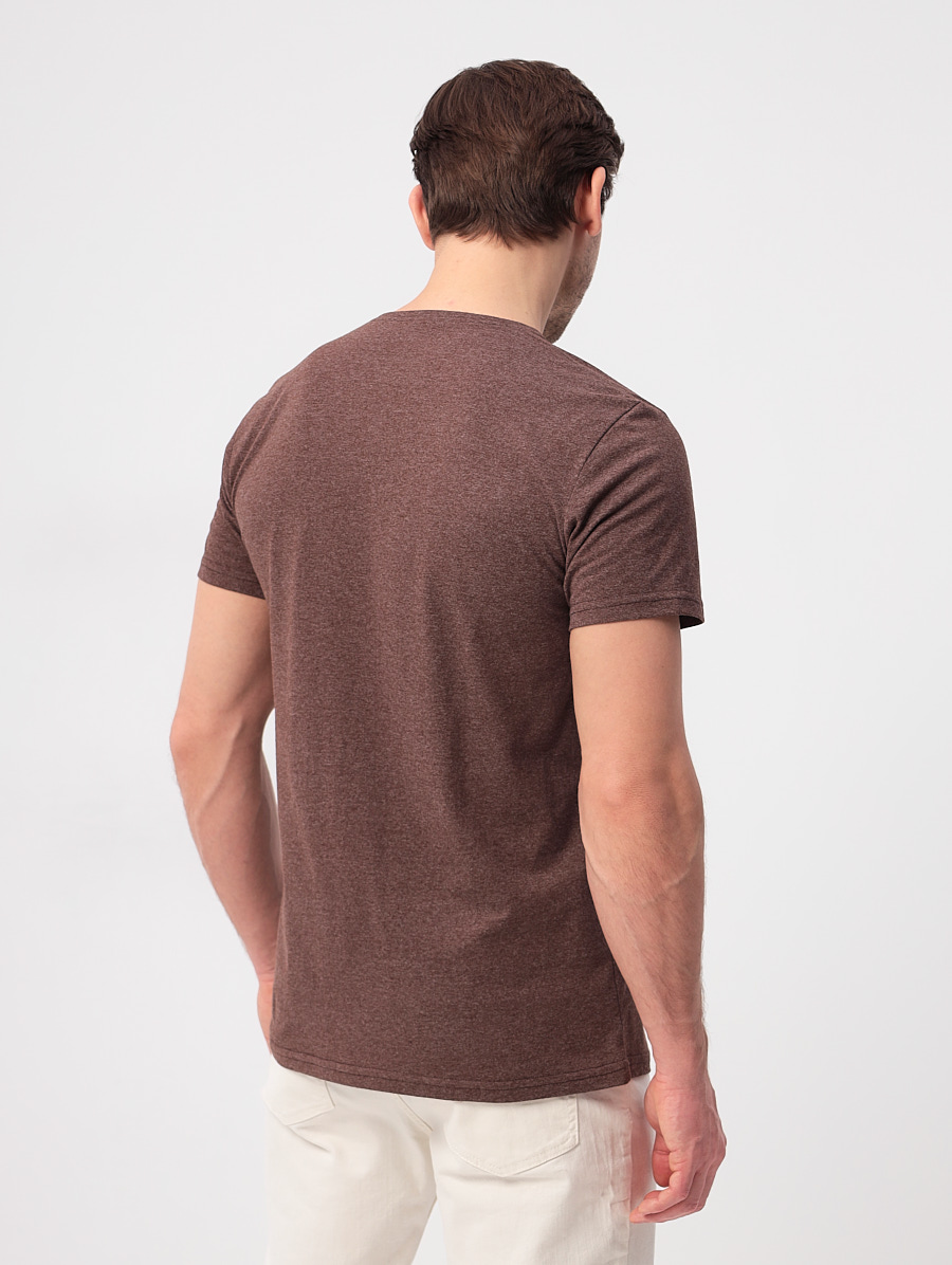 G146-KM-UT2757 (коричневый м.) Футболка мужская короткий рукав