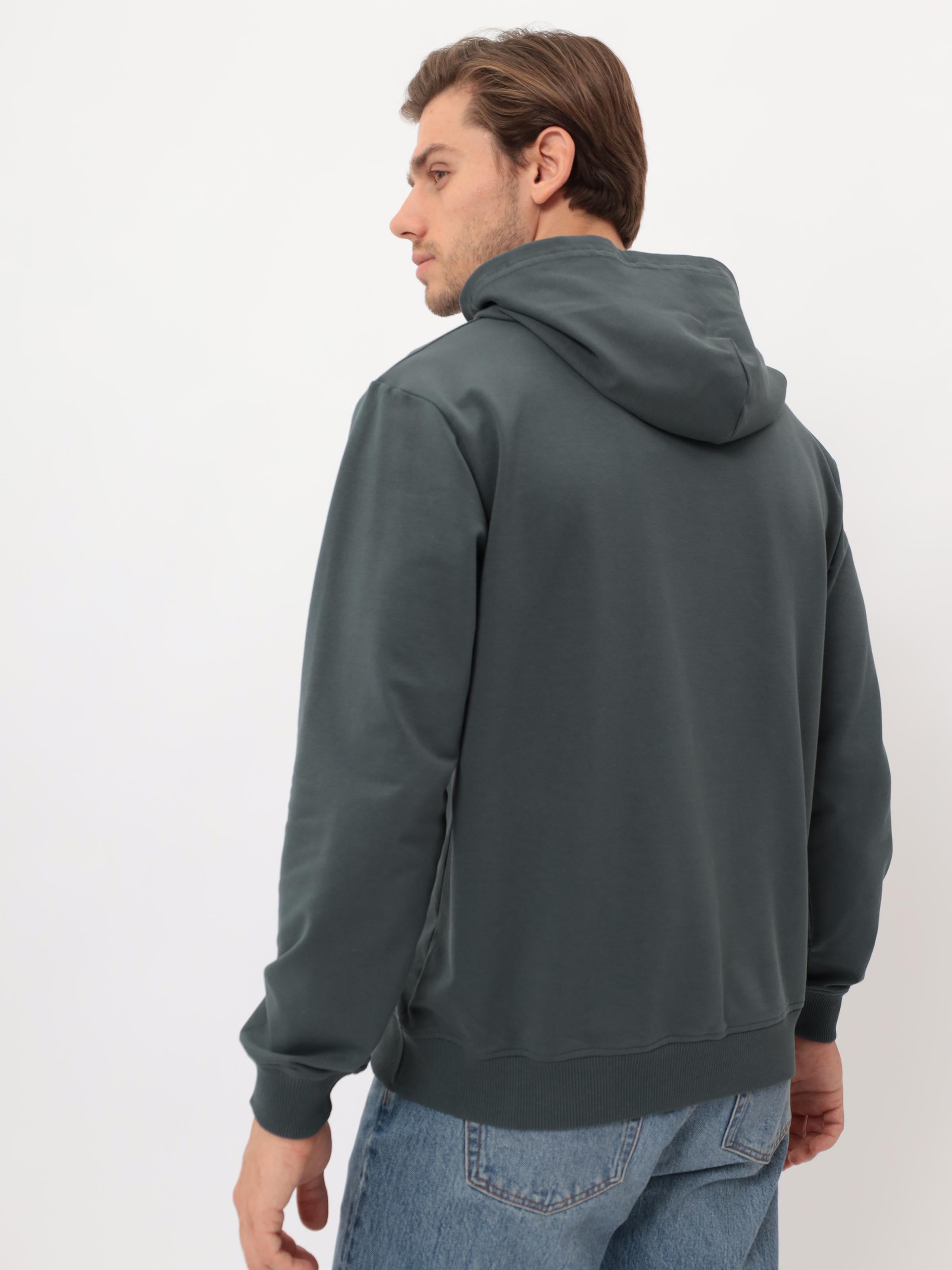 G173-OZ02-2020 (т.изумруд) Худи мужское