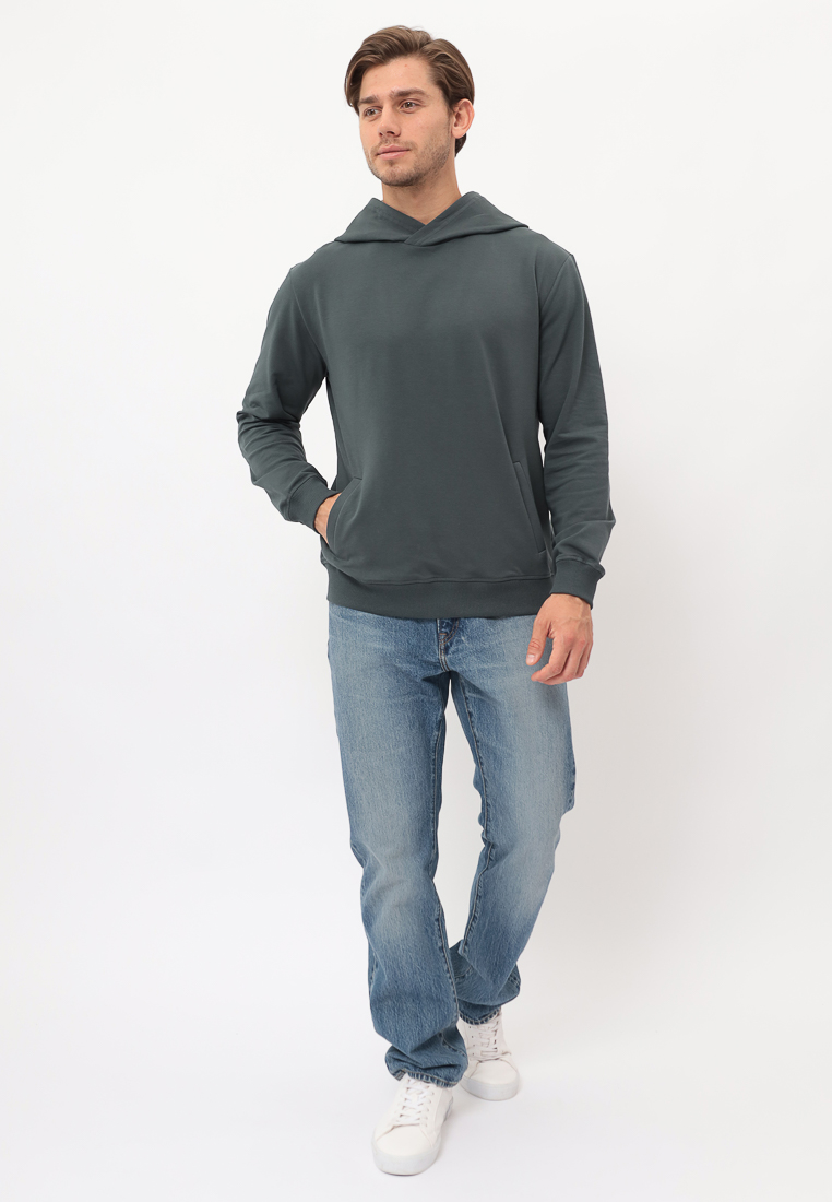 G173-OZ02-2020 (т.изумруд) Худи мужское