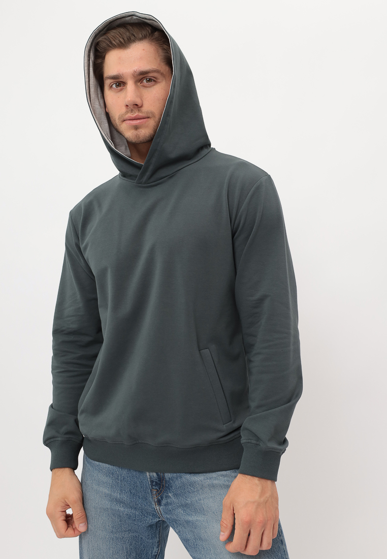 G173-OZ02-2020 (т.изумруд) Худи мужское