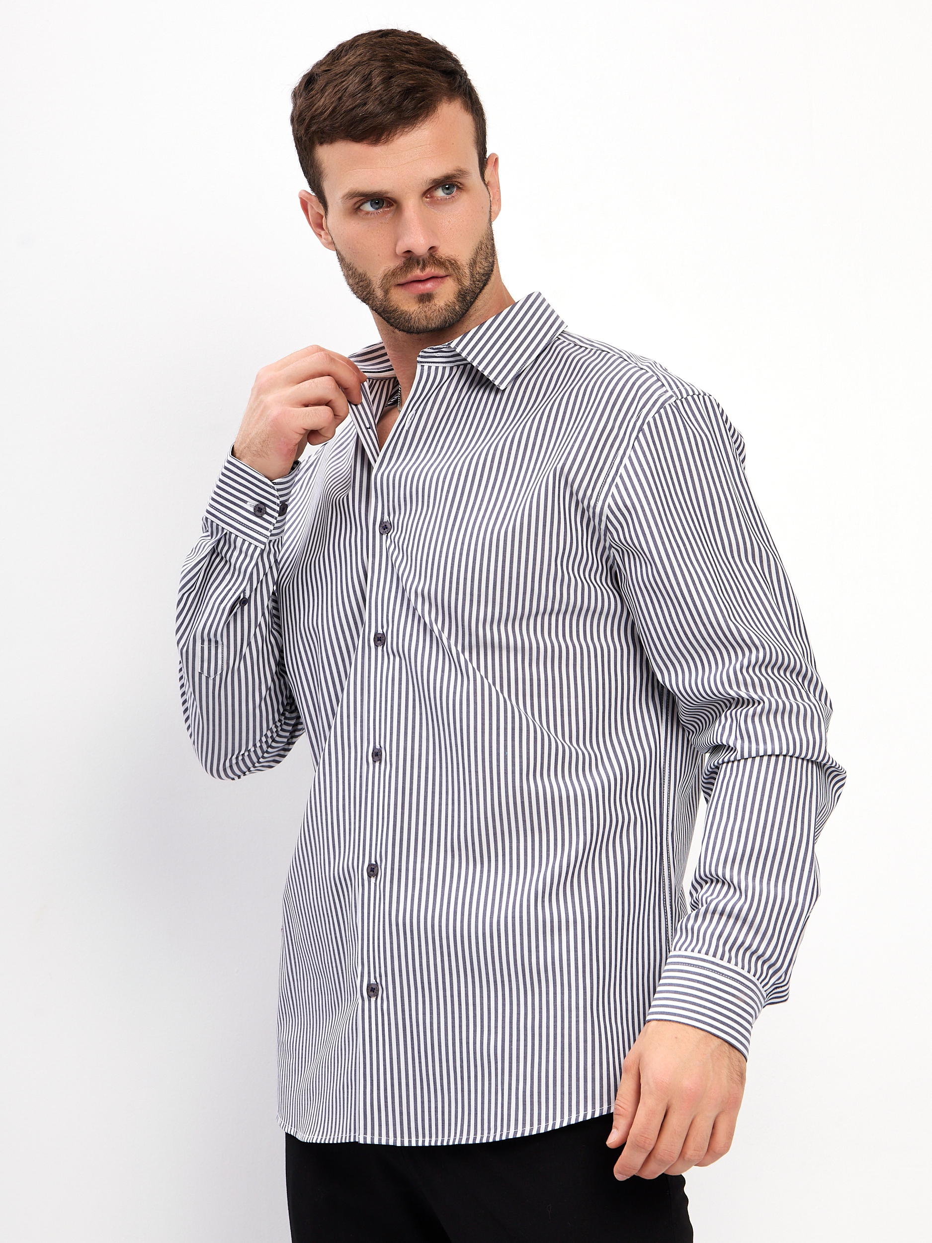 131/237/0243/ZN/1p STRETCH_V Сорочка мужская длинный рукав