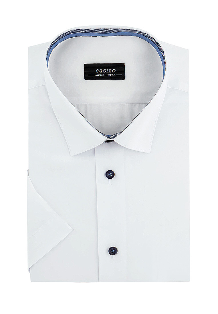 c100/057/ice/Z/2p Сорочка мужская короткий рукав (в упаковке 12 шт)