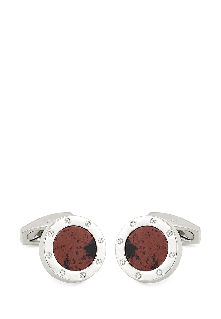 260140 агат Запонки в подарочной коробке