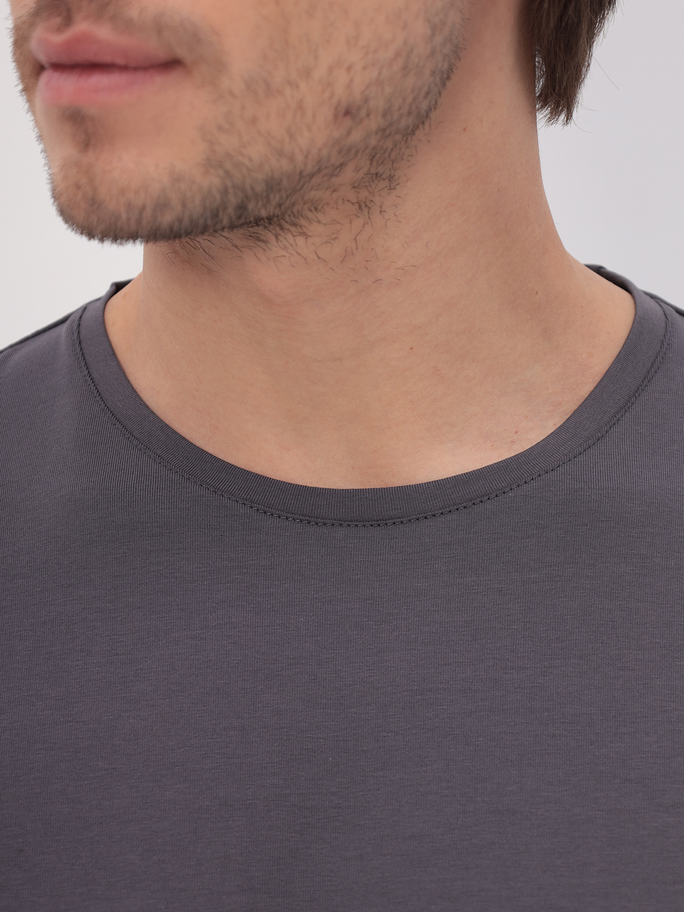 G145-KO-SA-S5095 (серый) Футболка мужская короткий рукав