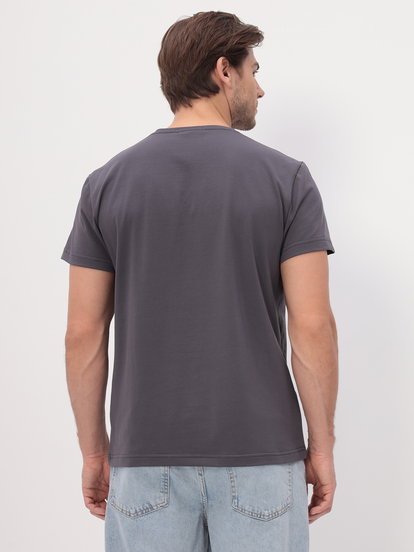 G145-KO-SA-S5095 (серый) Футболка мужская короткий рукав