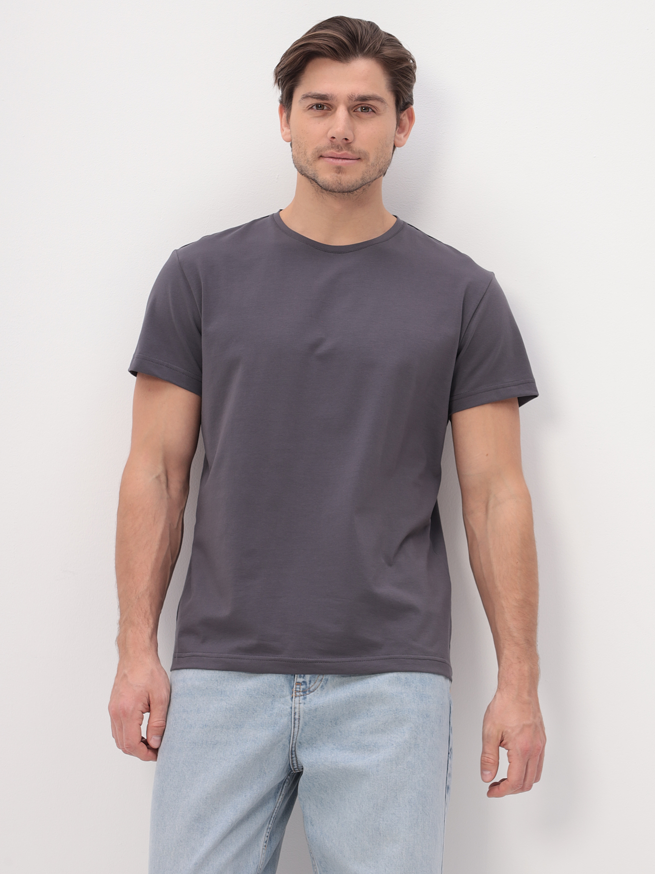 G145-KO-SA-S5095 (серый) Футболка мужская короткий рукав