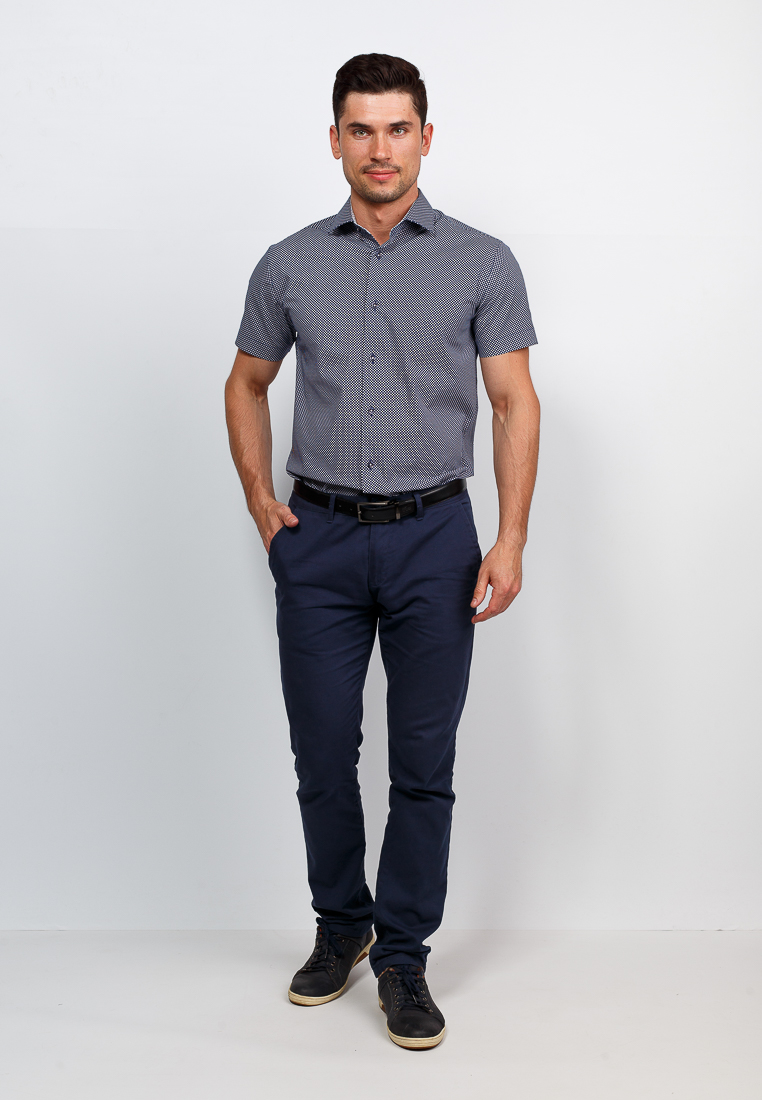 223/107/06/ZV/1 STRETCH Сорочка мужская короткий рукав