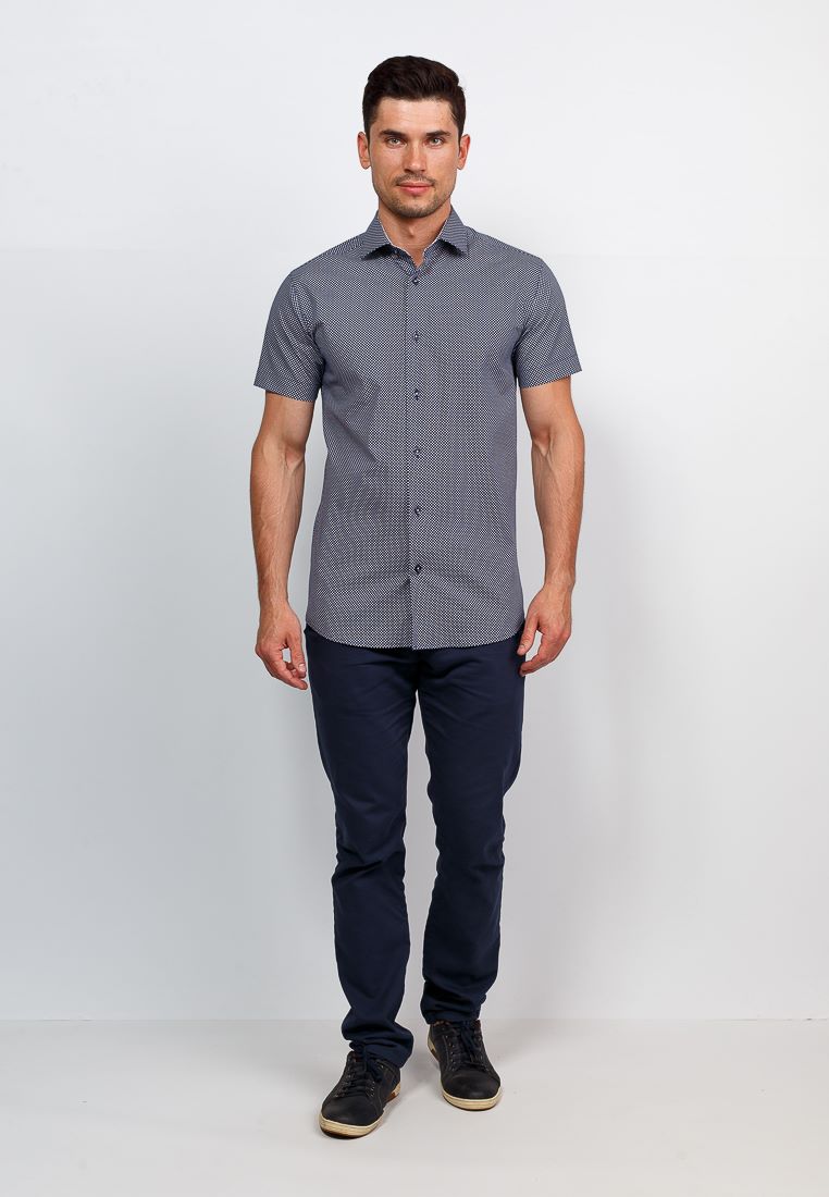 223/107/06/ZV/1 STRETCH Сорочка мужская короткий рукав