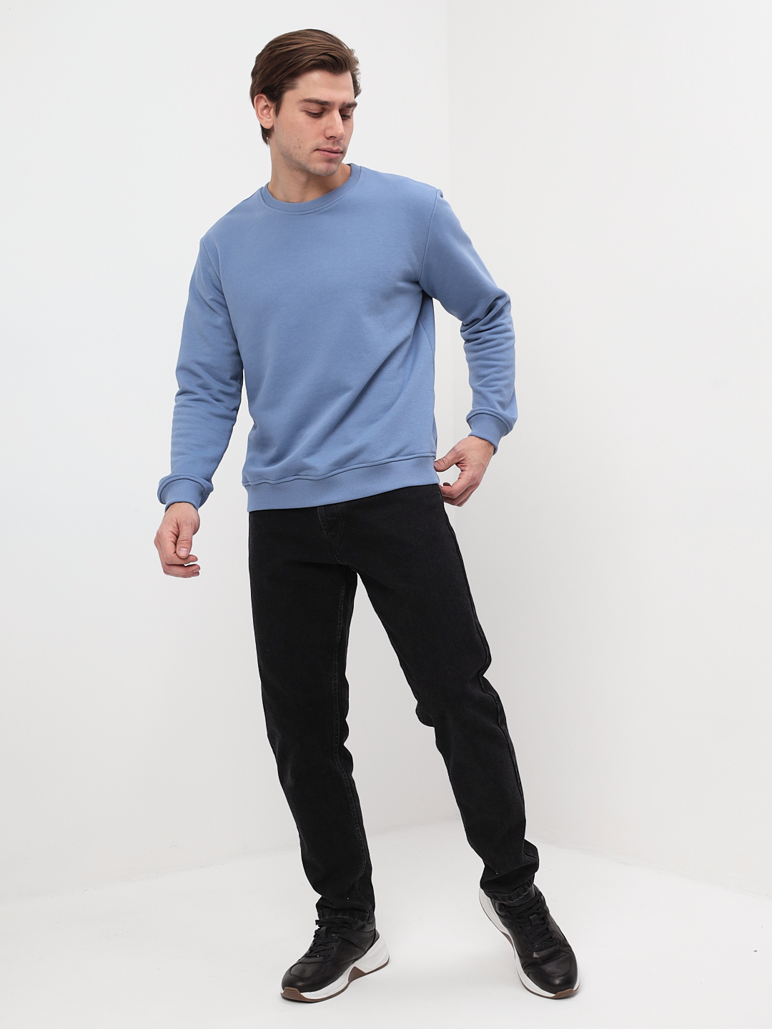 G121-OZ03-51 (джинсовый) Свитшот мужской