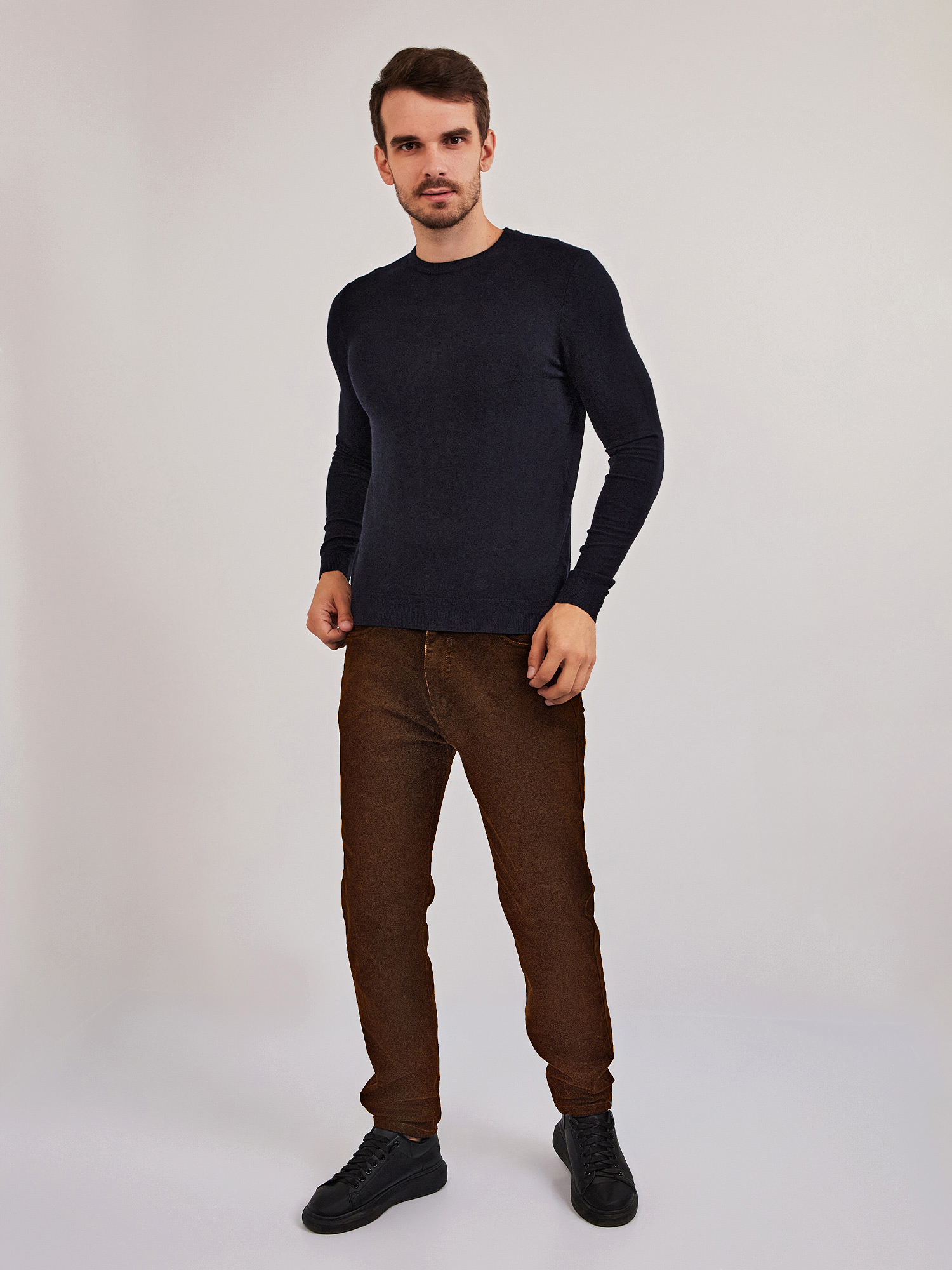 G121-KM т.синий Джемпер мужской