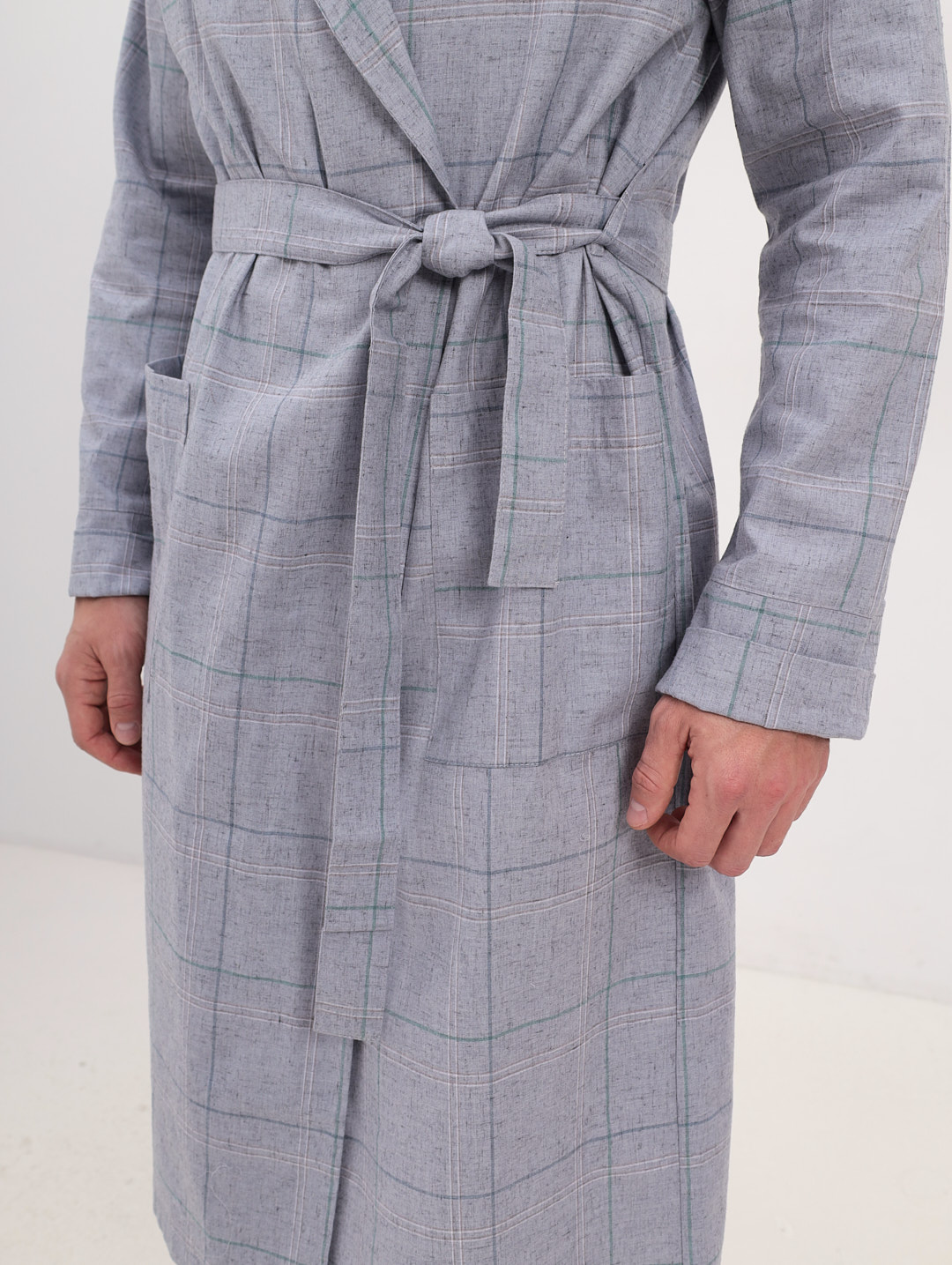 GH-170-4601-серый Халат муж.