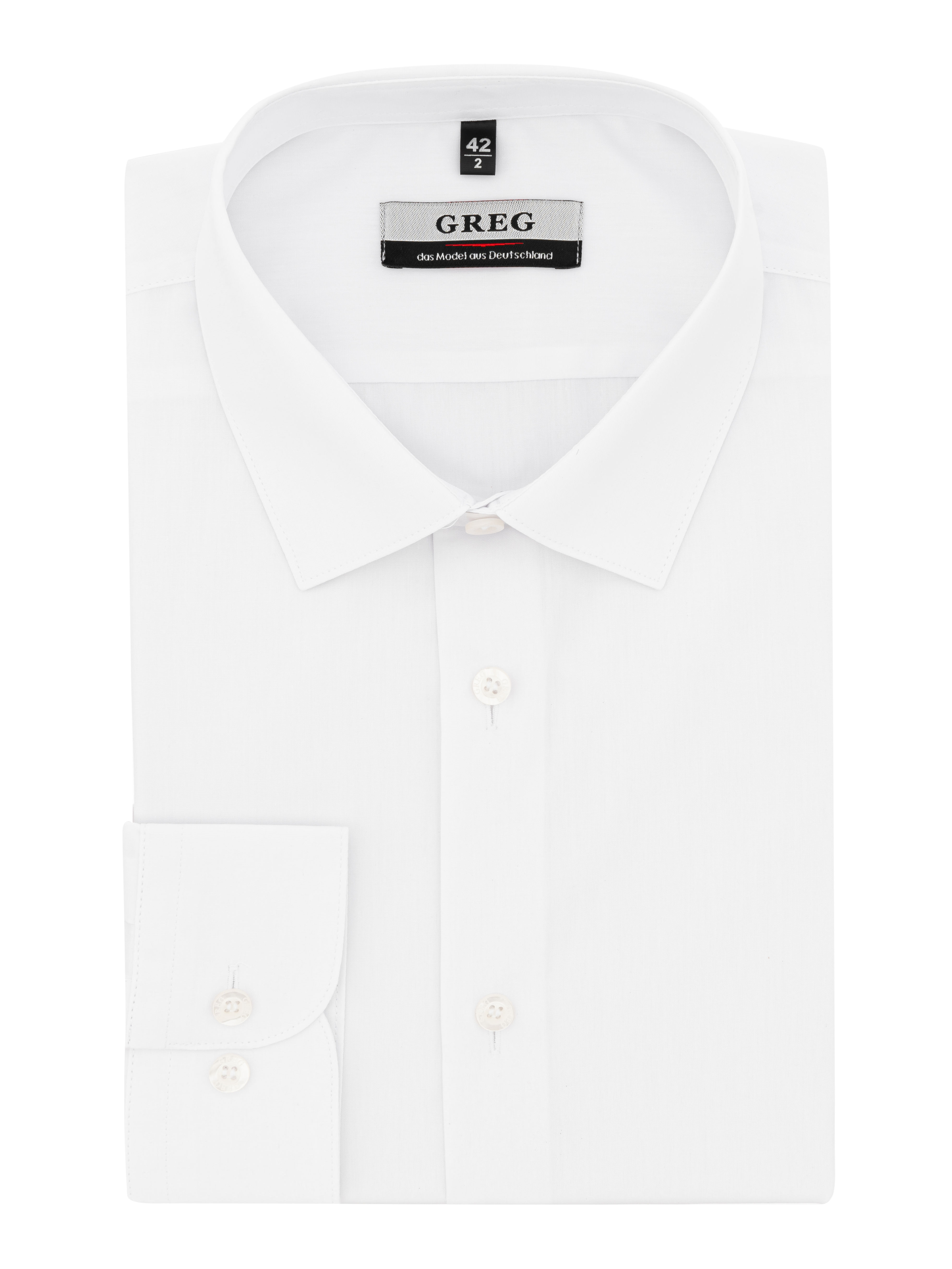 100/239/WH/ZN Сорочка мужская длинный рукав