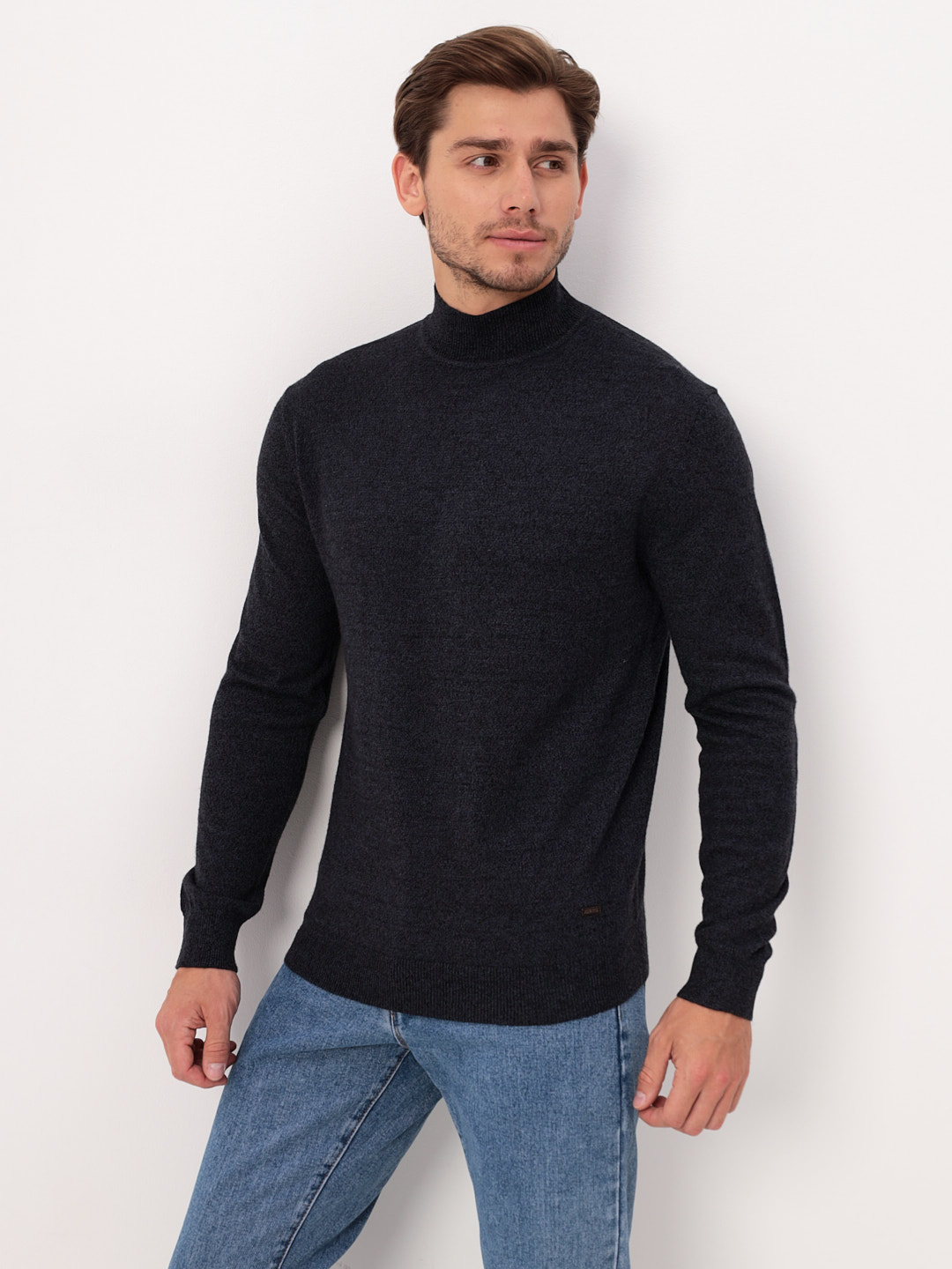 G122-DA60 серый/черный Джемпер мужской