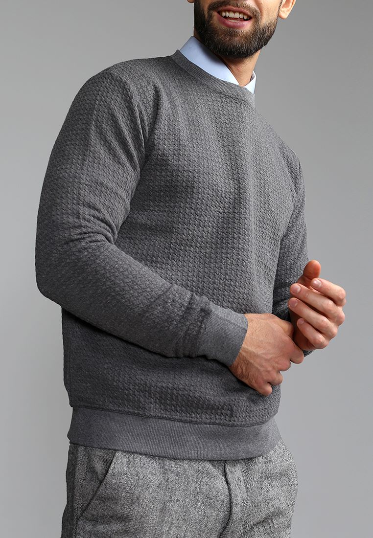 G121-RH146-20 (серый) Джемпер мужской