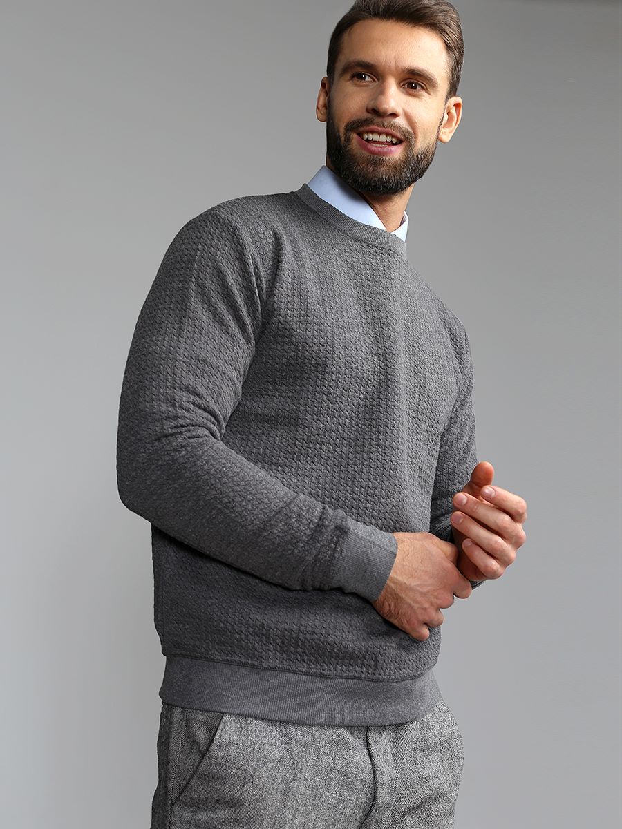 G121-RH146-20 (серый) Джемпер мужской