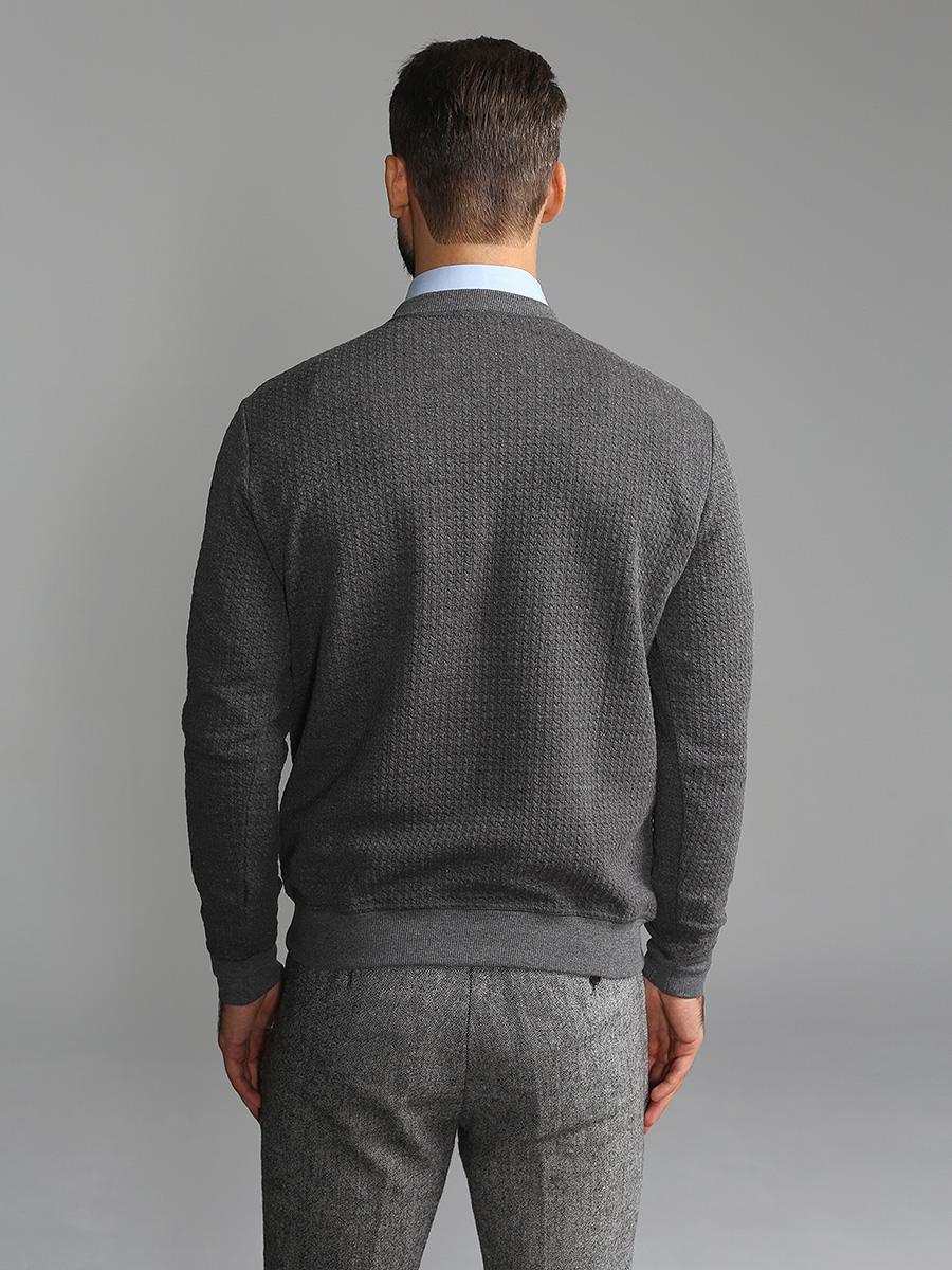 G121-RH146-20 (серый) Джемпер мужской