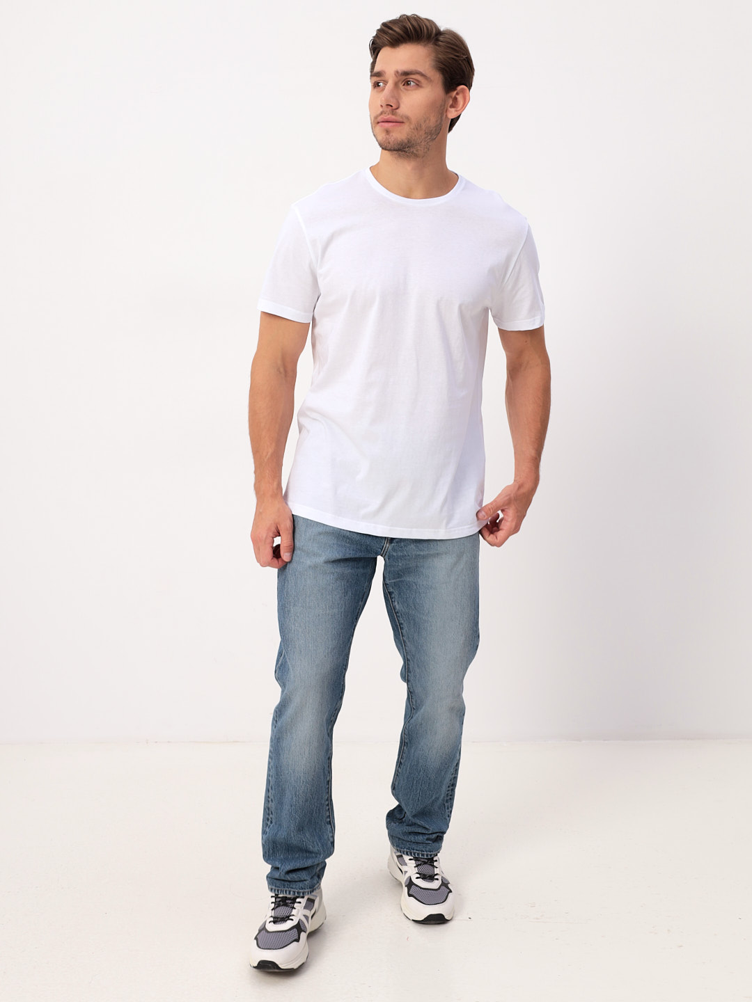 G145-RD-0001 (белый) Футболка мужская короткий рукав