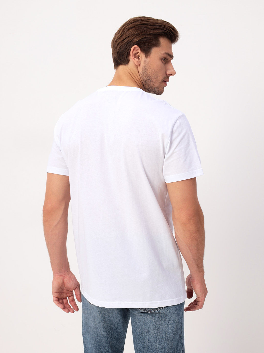 G145-RD-0001 (белый) Футболка мужская короткий рукав