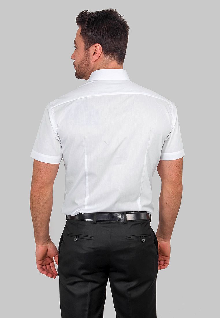 100/109/WHITE/ZV_V Сорочка мужская короткий рукав