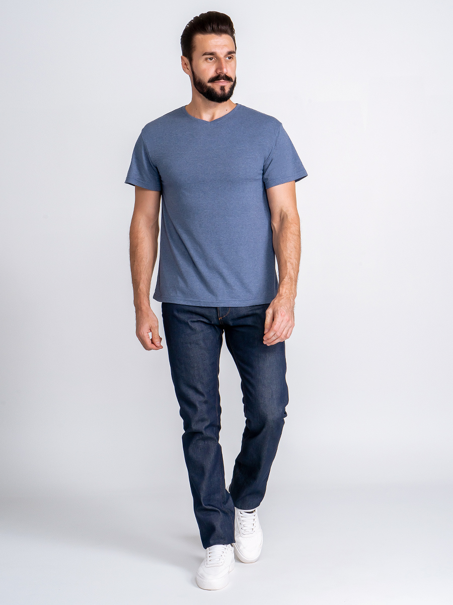 G146-RM-6012 (джинс м.) Футболка мужская короткий рукав