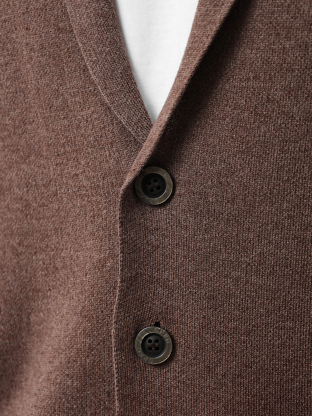 G136-KF-коричневый 525 Кардиган мужской