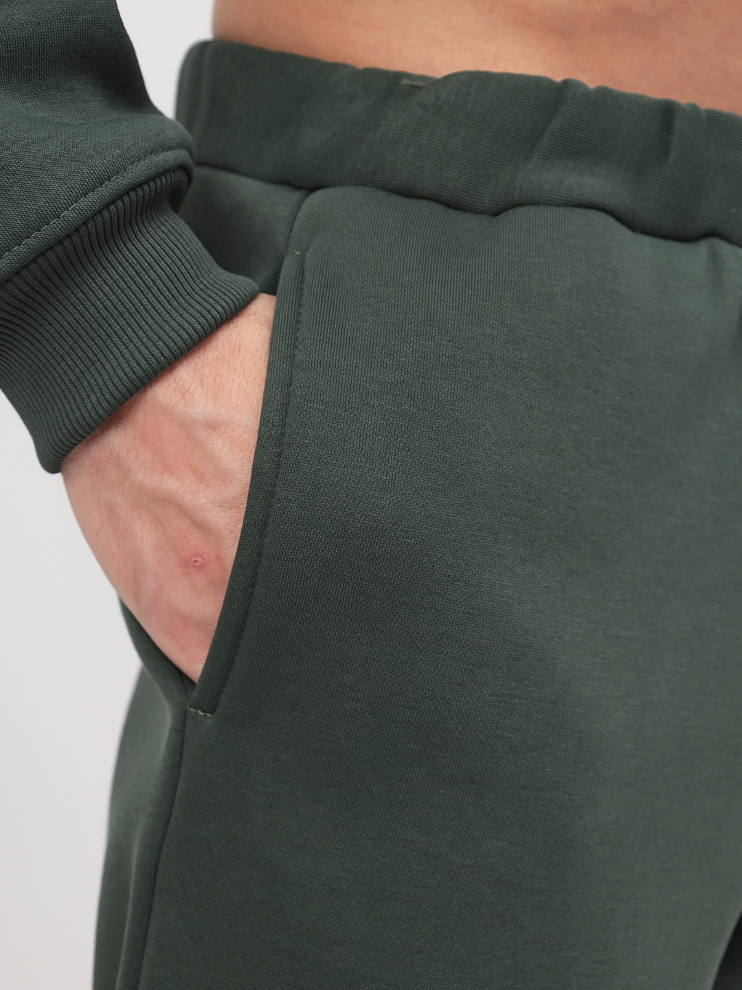 G-TRK-002K-OZ03B-бутылочный Брюки мужские трикотажные