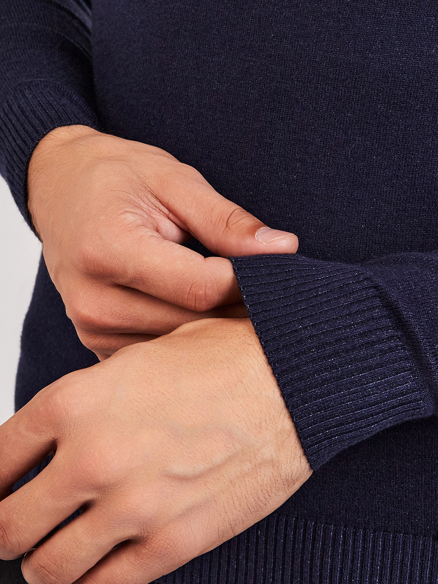 G123-KM т.синий меланж Джемпер мужской