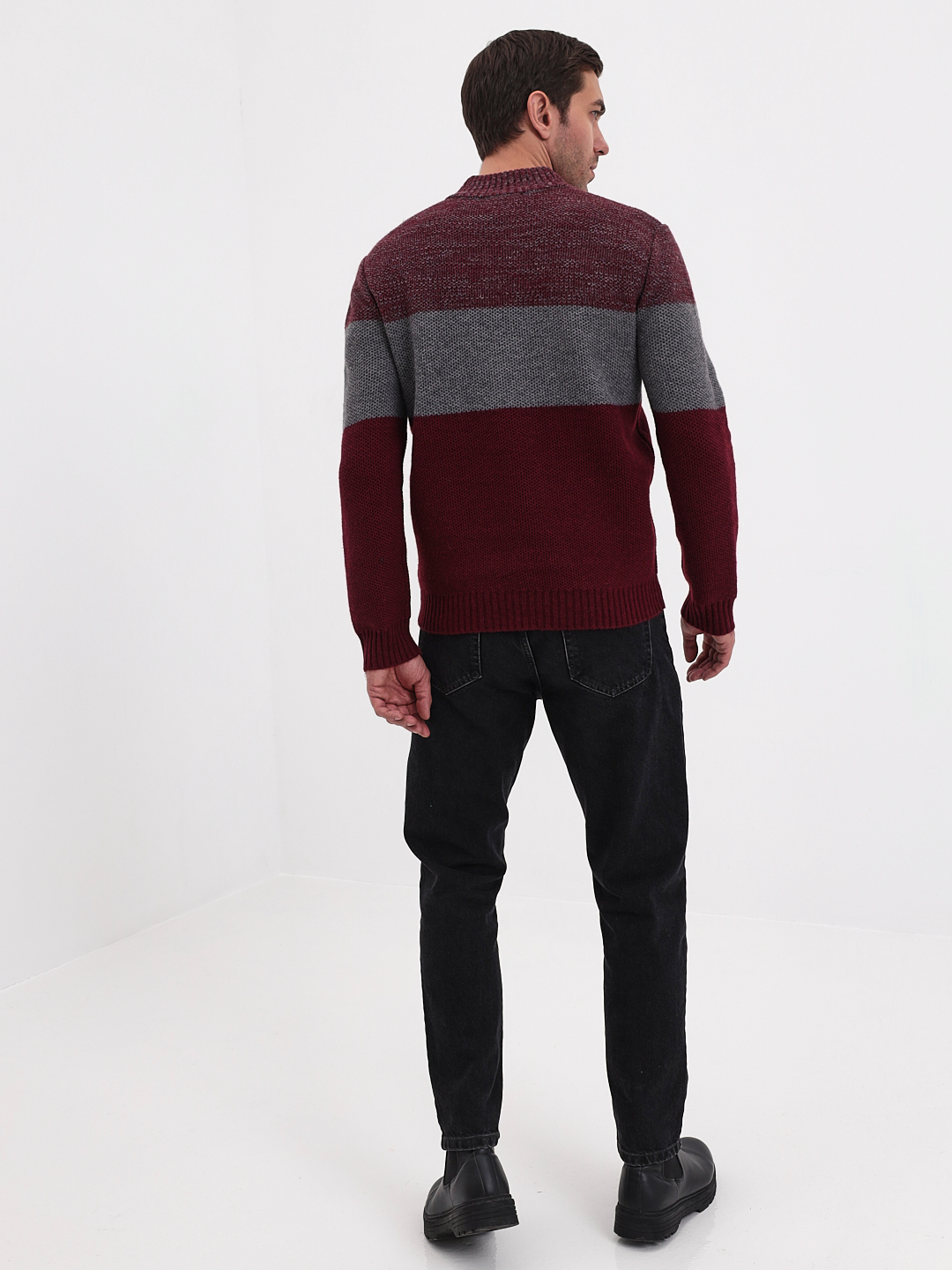 G139-полосы D1 (бордо) Жакет мужской