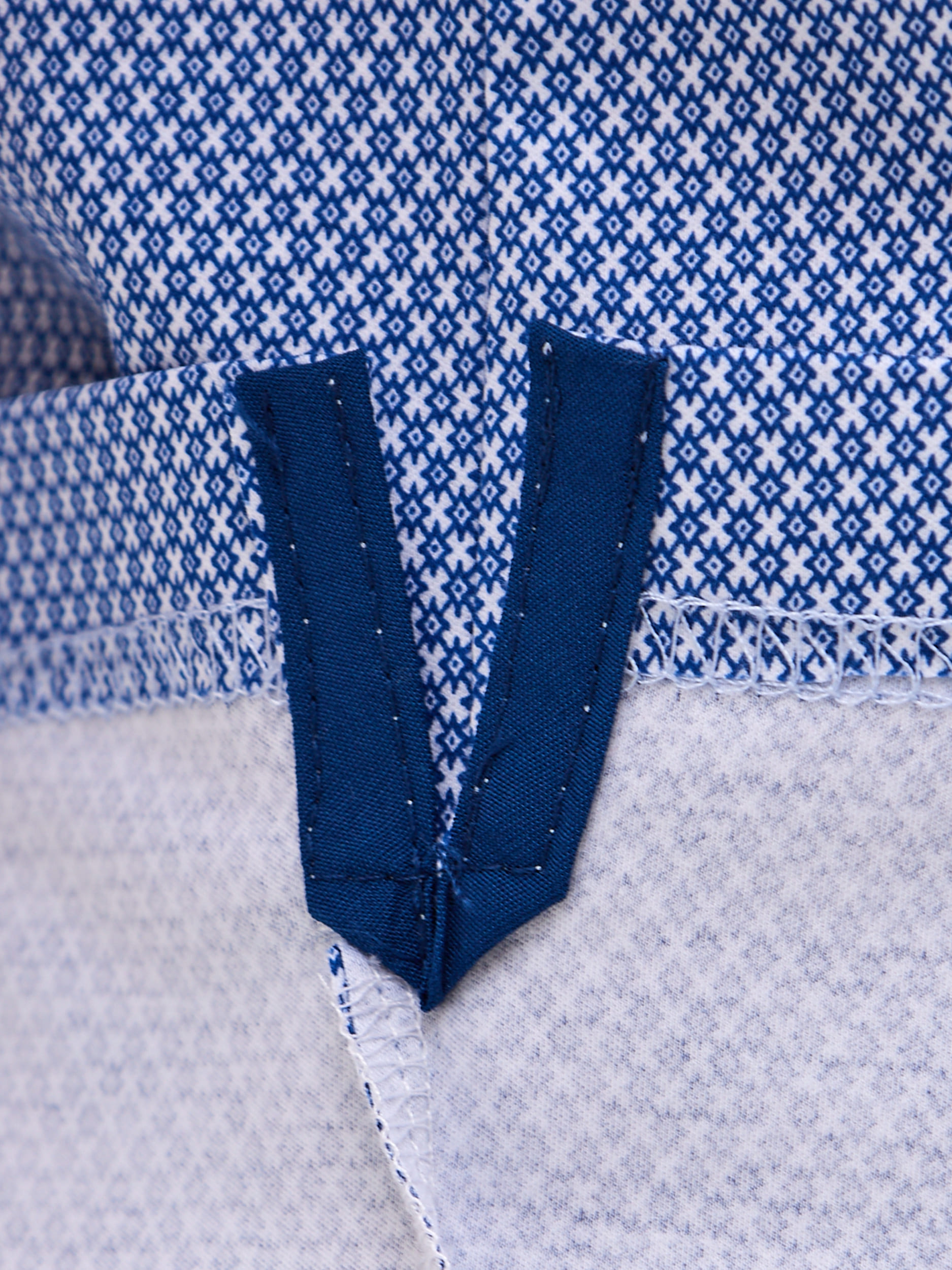 G144-TD1246T-LT4615 (синий) Джемпер мужской с воротником поло короткий рукав