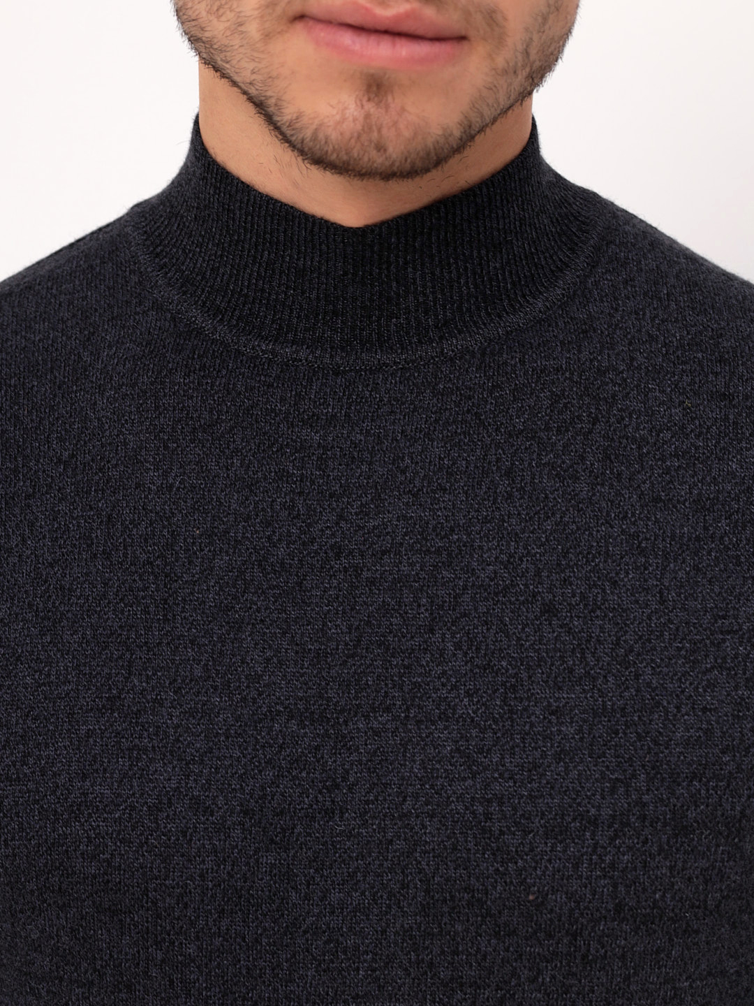 G122-DA601 серый/черный Джемпер мужской