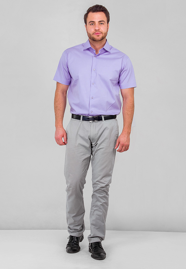 720/107/3823/Z STRETCH Сорочка мужская короткий рукав