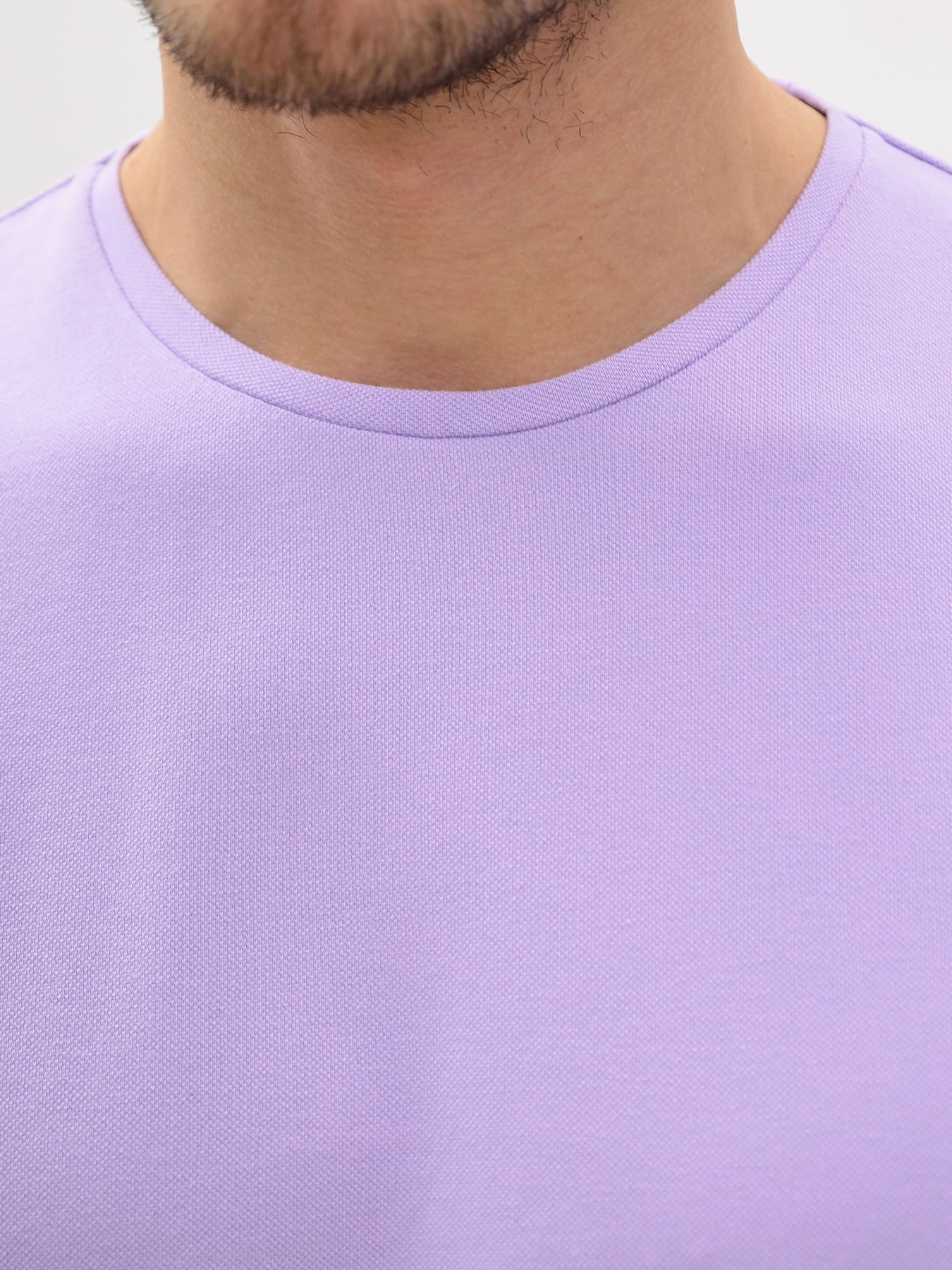 G145-PO4T-SA1051 (сиреневый) Футболка мужская короткий рукав