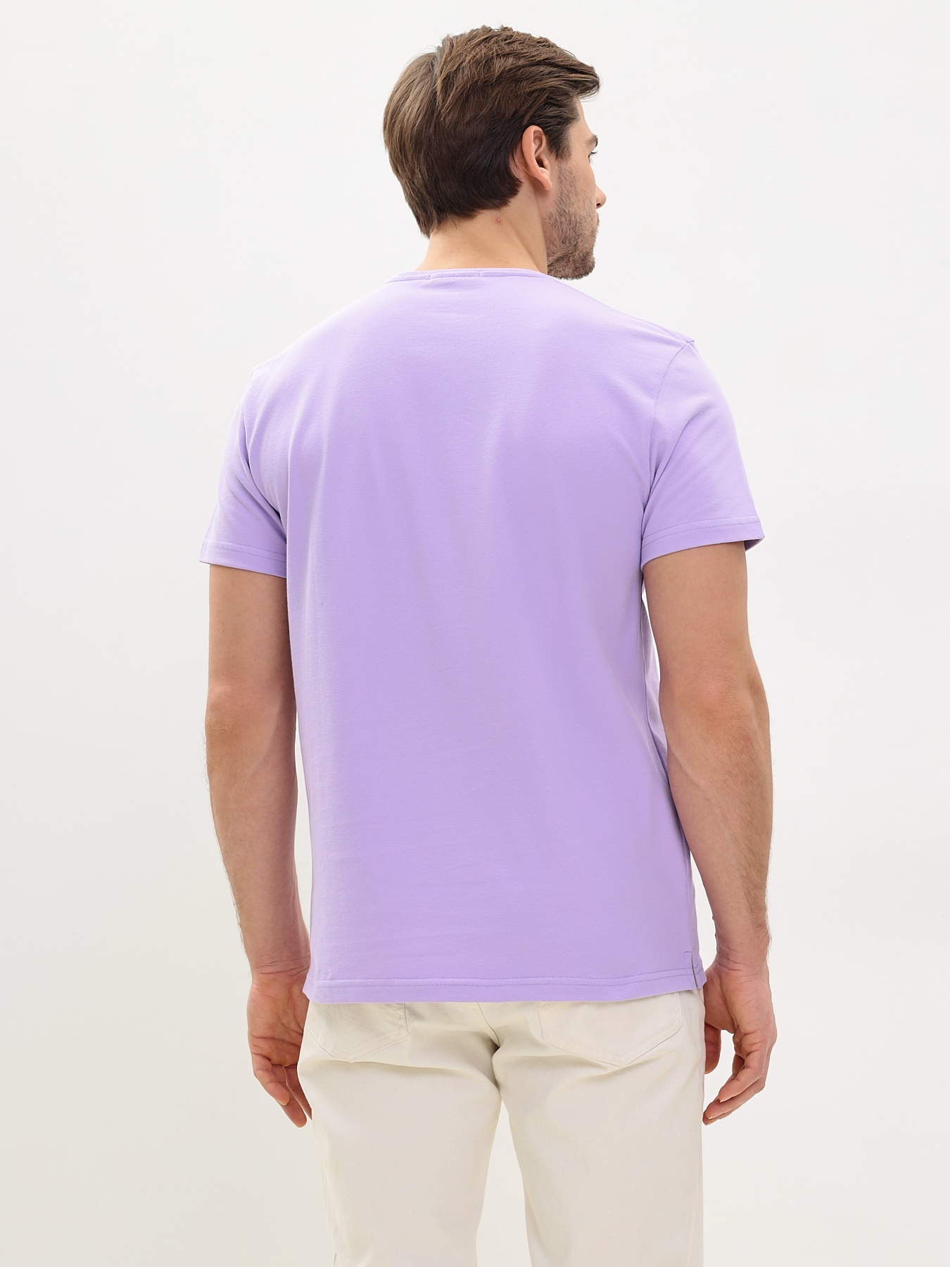 G145-PO4T-SA1051 (сиреневый) Футболка мужская короткий рукав