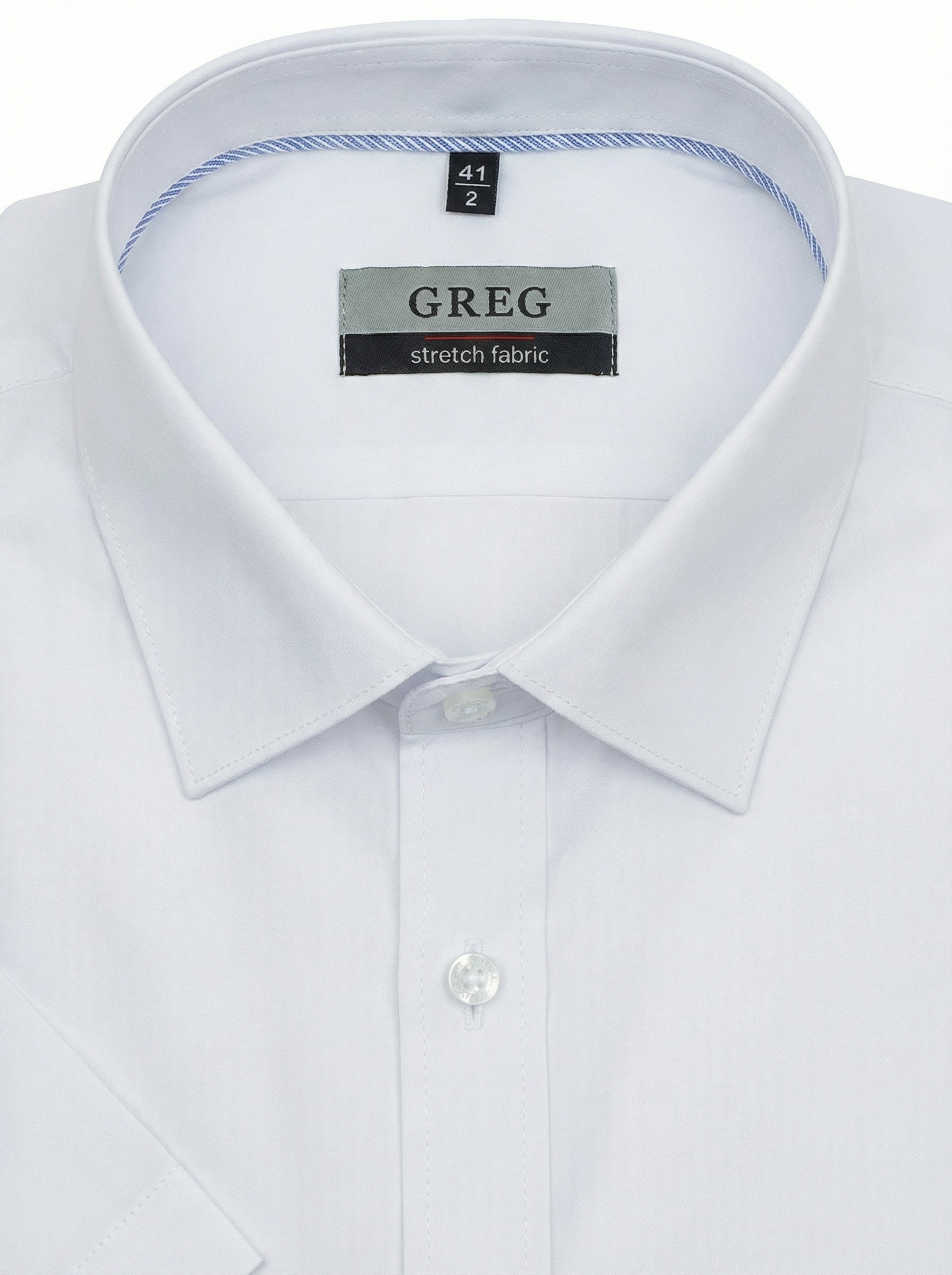 100/207/0197/ZN/1p STRETCH_TW Сорочка мужская короткий рукав