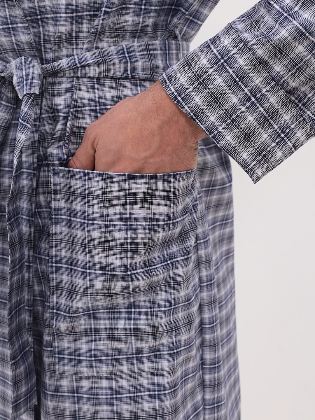 GH-170-3641-синий Халат муж.