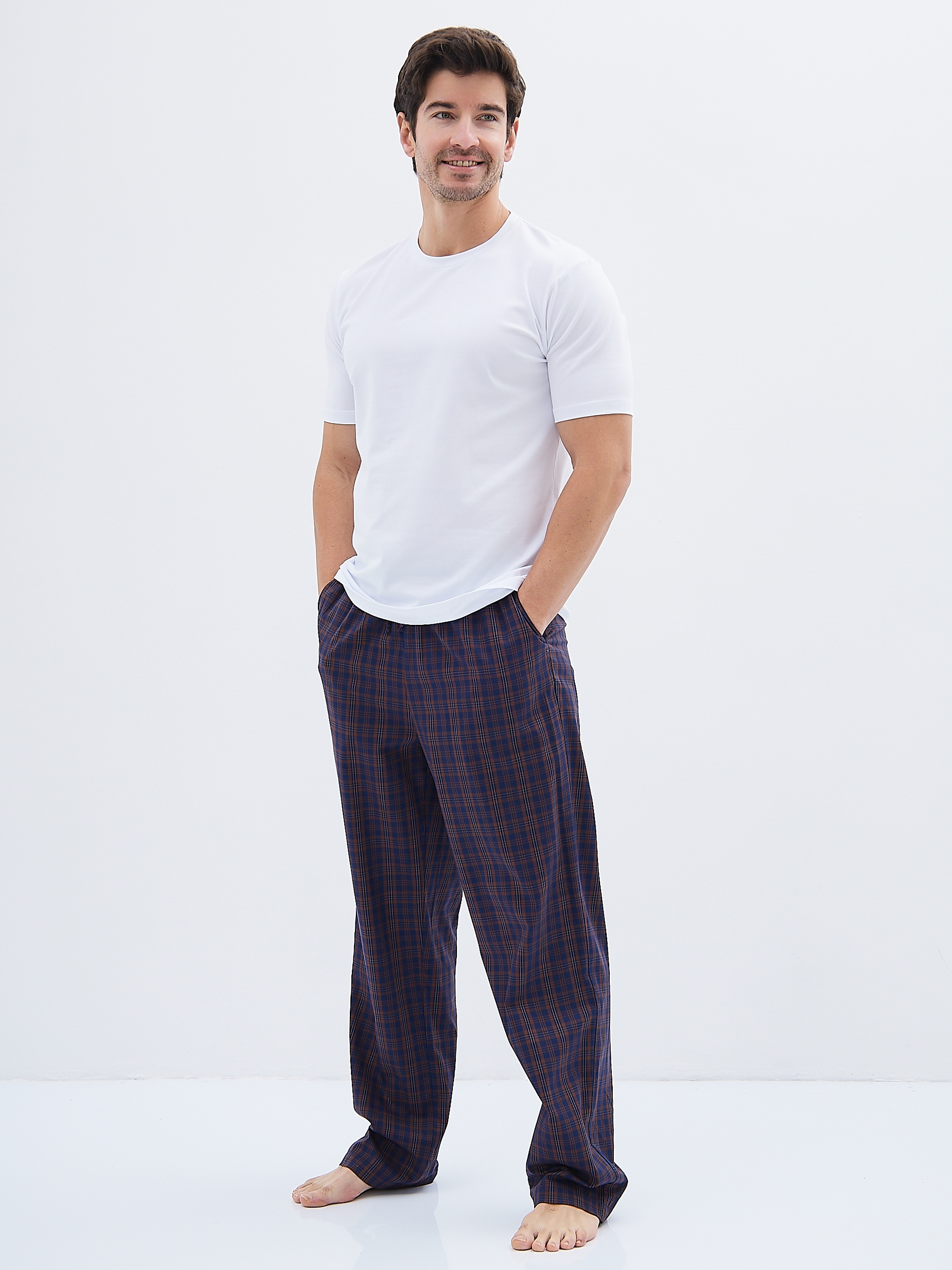 GH-171-2008-03-коричневый Брюки мужские