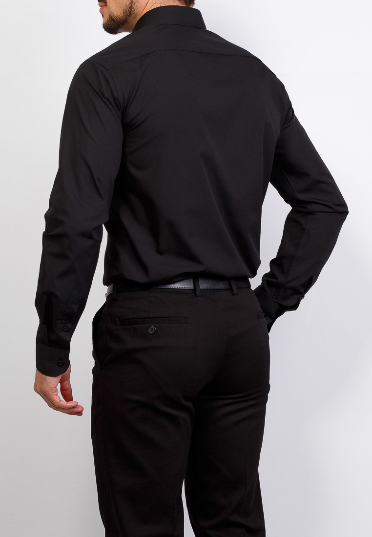 340/139/BLK/Z Сорочка мужская длинный рукав