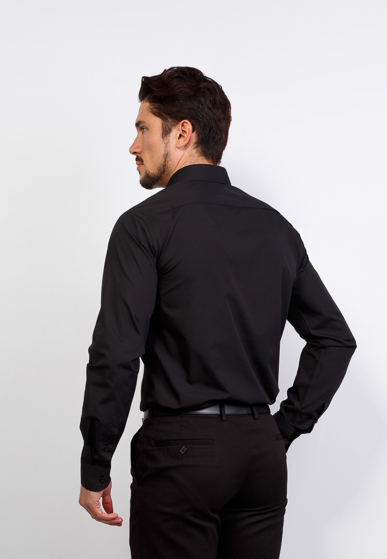 340/139/BLK/Z Сорочка мужская длинный рукав