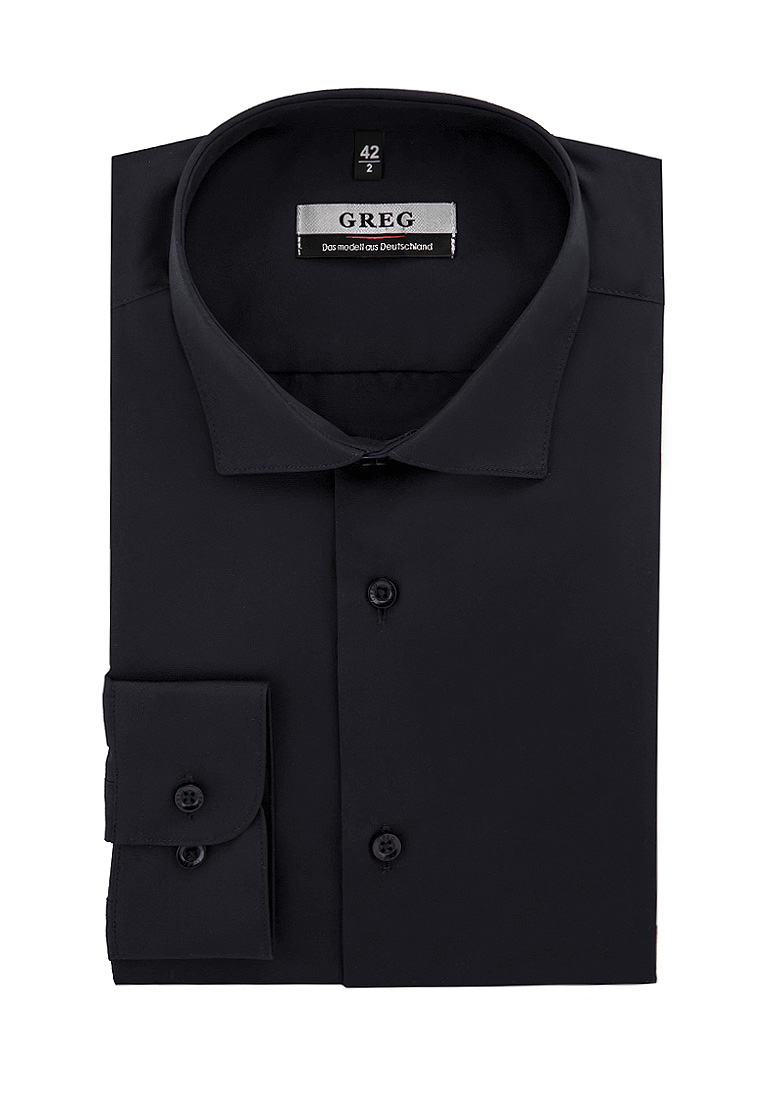 340/139/BLK/Z Сорочка мужская длинный рукав