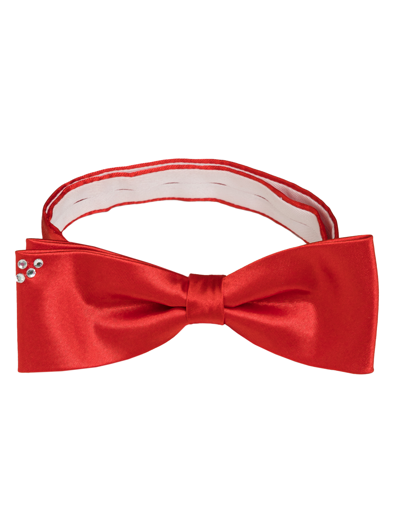 Greg-poly 21-коралл+стразы.1.200 Галстук-бабочка мужской