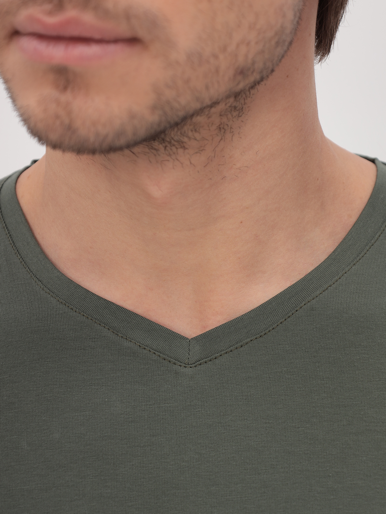 G146-KO-SA-S5094 (хаки) Футболка мужская короткий рукав